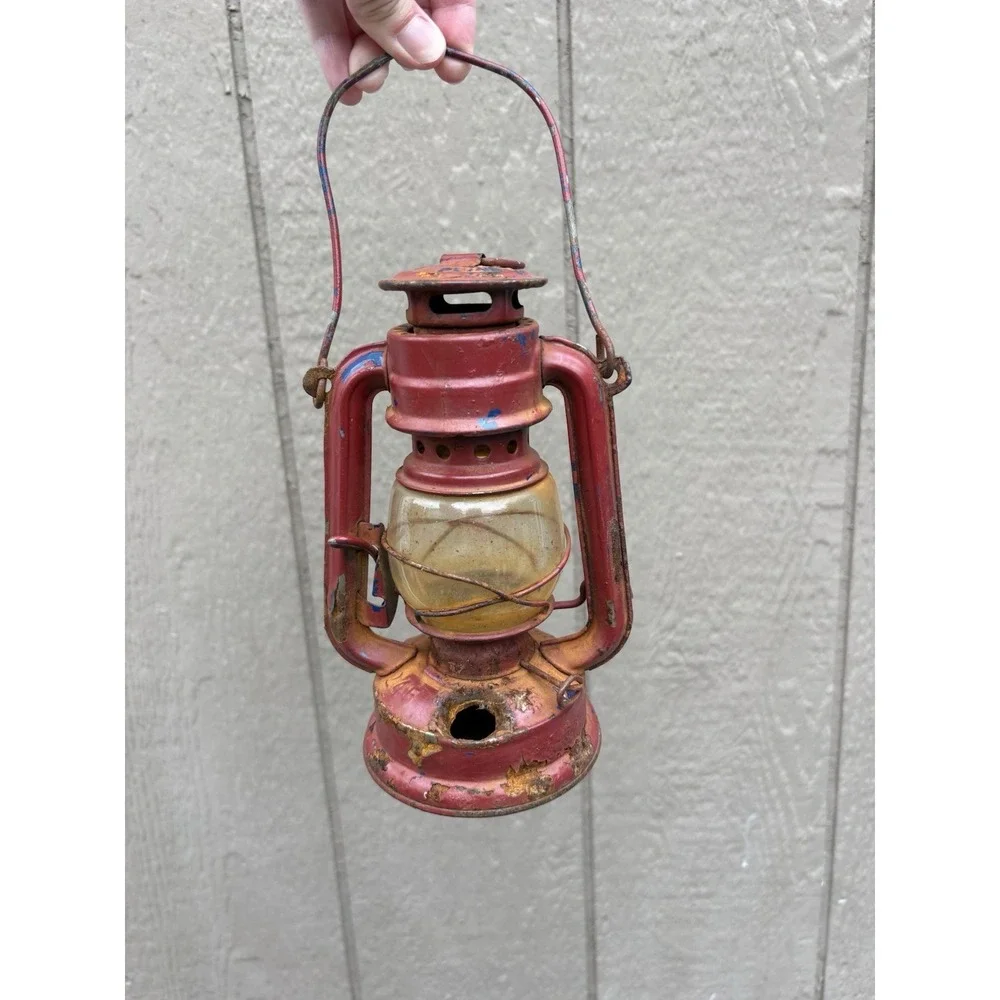 Vintage Wallow Brant Red‎ Kerosene Oil Lantern Lamp 10